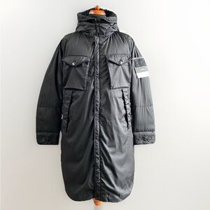 NWT $2864 STONE ISLAND STRETCH WOOL NYLON-TC DOWN GHOST PIECE FISHTAIL PARKA